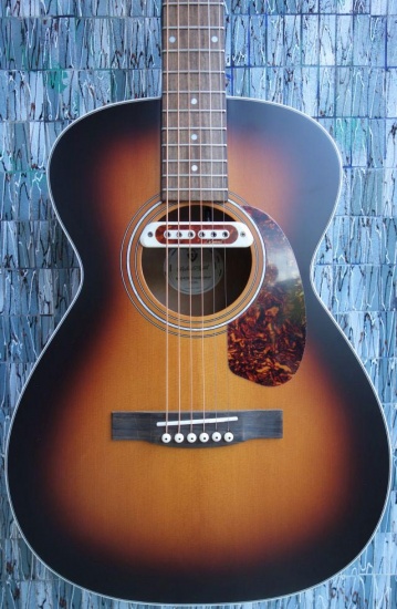 Guild M-240E Troubadour Westerly Electro-Acoustic Parlour, Satin Antique Sunburst